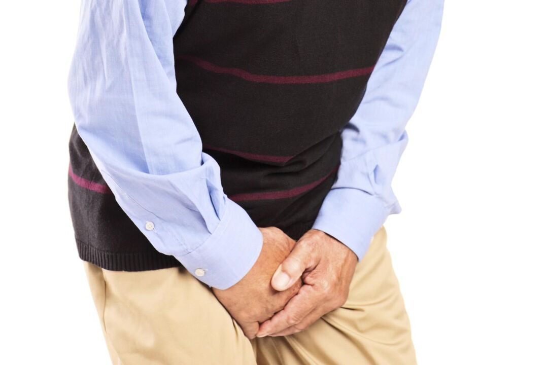 Men with congestive prostatitis suffer from aching or sharp pain in the groin area