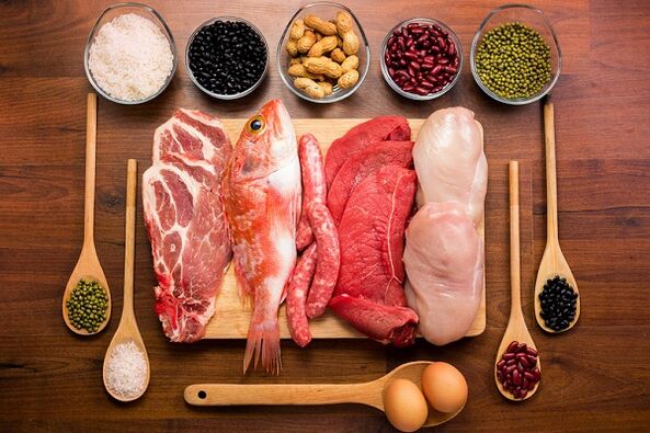 Fish meats and products are shown with prostatitis